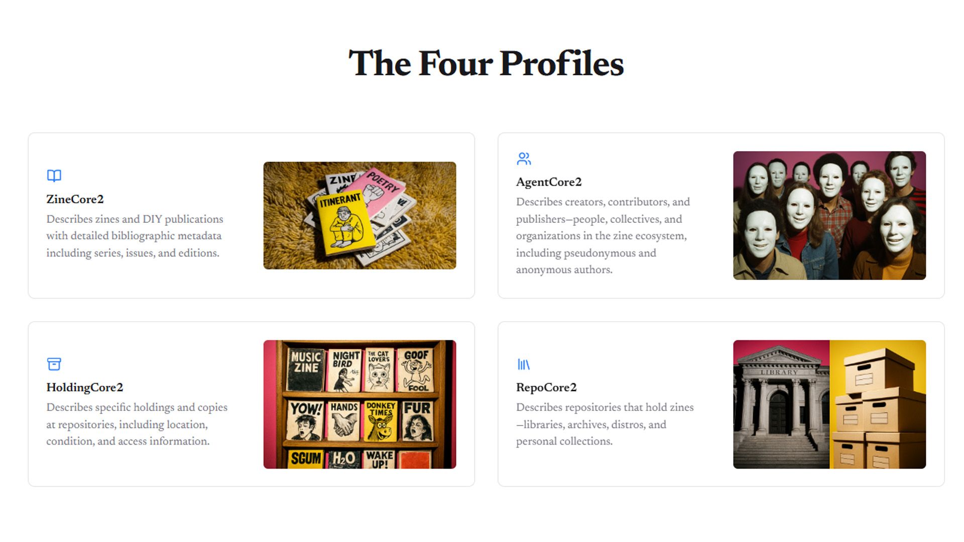 Four Core Schema Profiles
